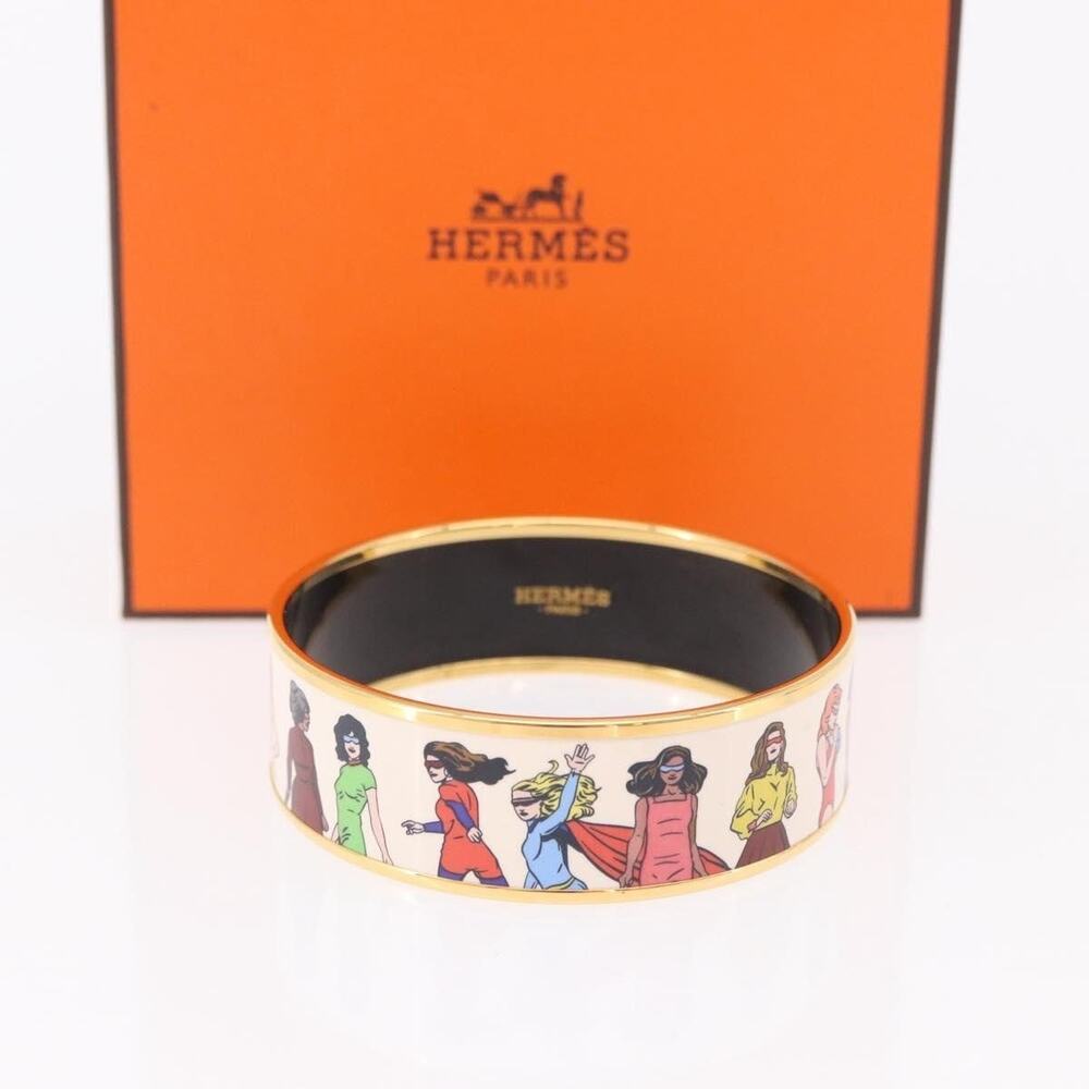 Hermes Emaille GM Beach Bracelet Gold